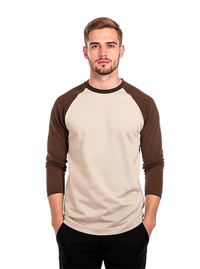 Мужской классический лонгслив реглан