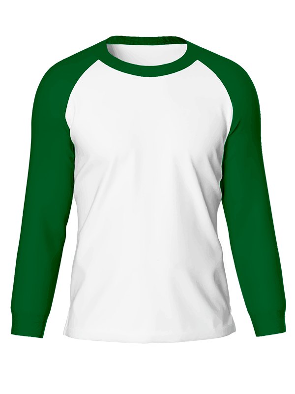 Мужской классический лонгслив реглан с рукавами и белым телом