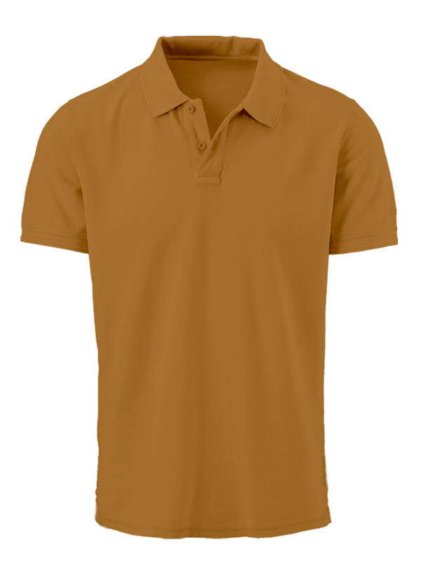 Поло рубашка горчичного цвета