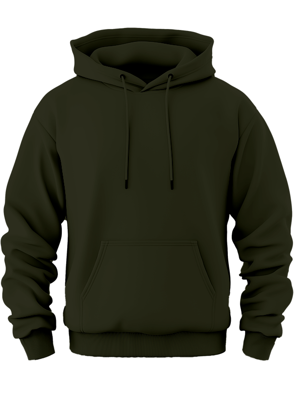 Худи тёмно-зелёного цвета