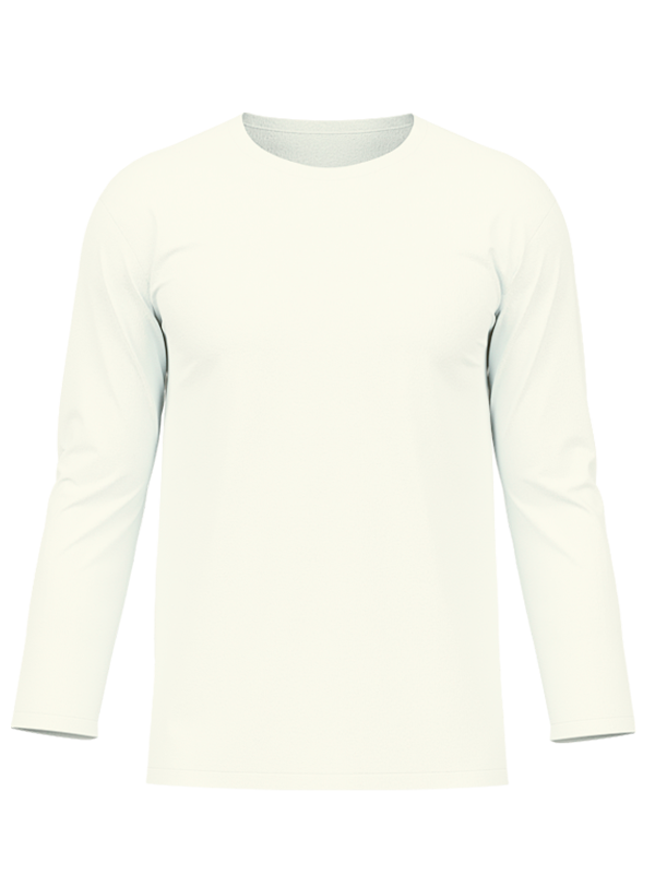 Женский классический лонгслив светло-кремового цвета