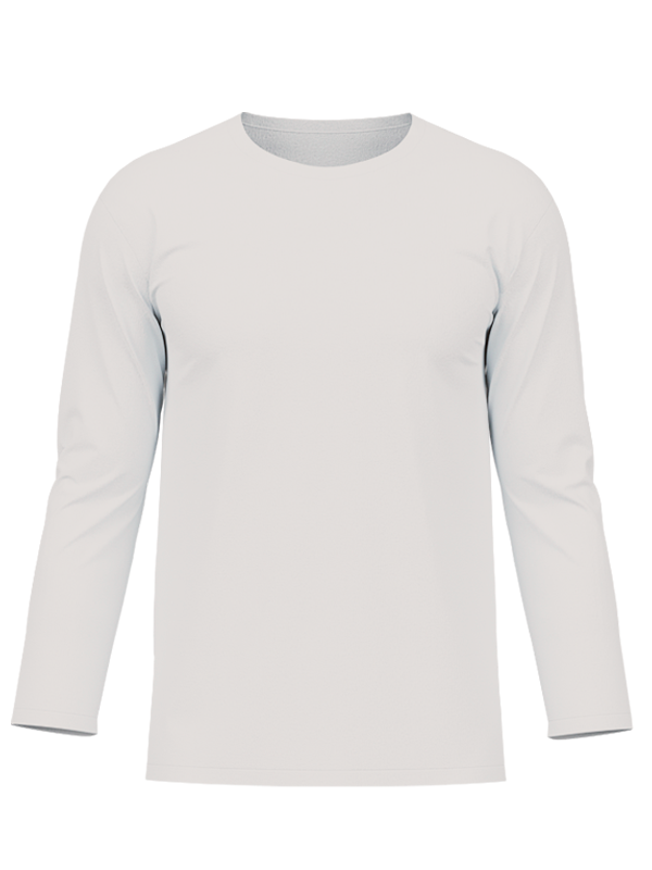 Женский классический лонгслив светло-серого цвета