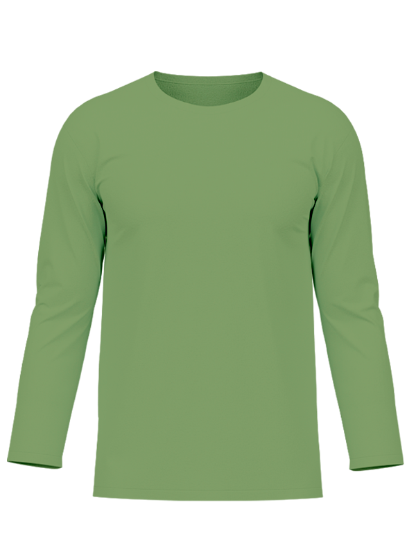 Женский классический лонгслив болотного цвета