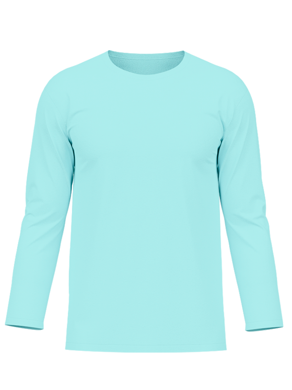 Женский классический лонгслив мятного цвета