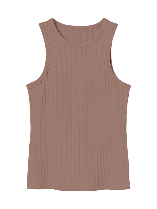 Женская классическая майка цвета какао