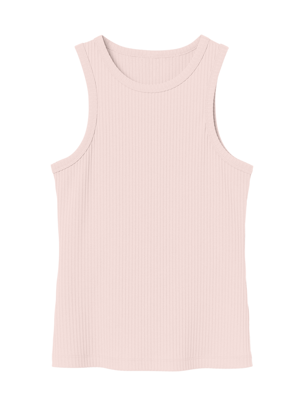 Женская классическая майка светло-розового цвета