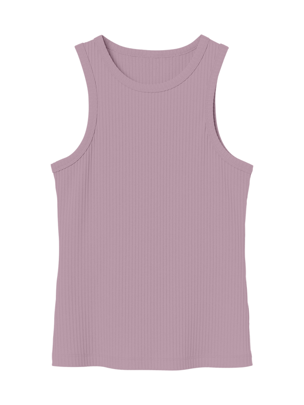 Женская классическая майка лилового цвета