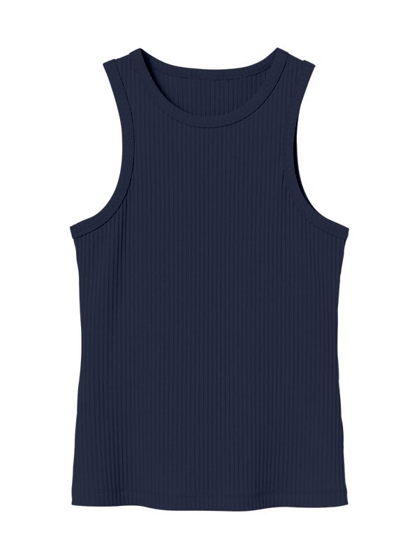 Женская классическая майка тёмно-синего цвета